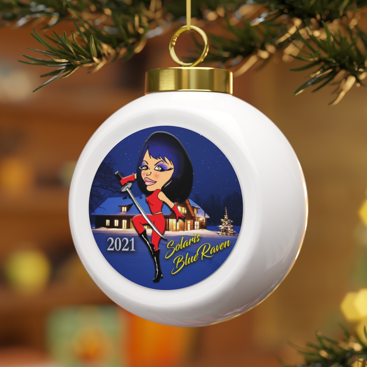 Solaris BlueRaven Christmas Ornament